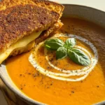Creamy Roasted Butternut Squash Soup with Grilled Cheese