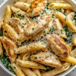 Easy Garlic Parmesan Chicken Pasta