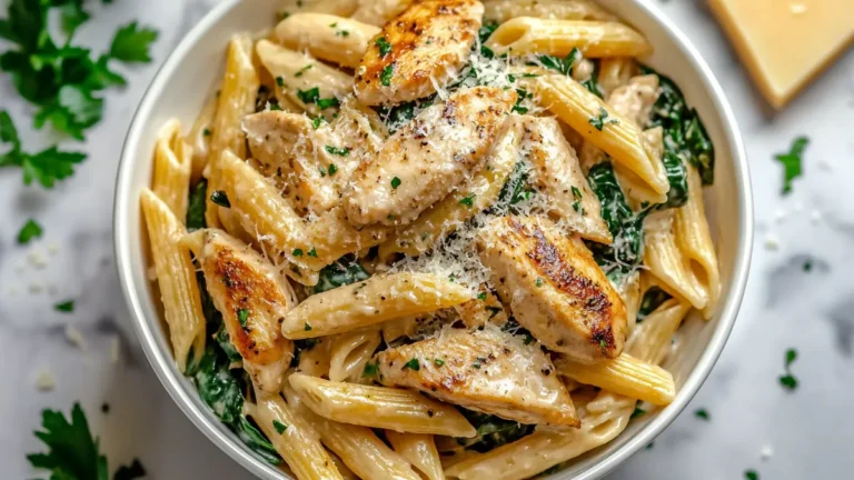 Easy Garlic Parmesan Chicken Pasta