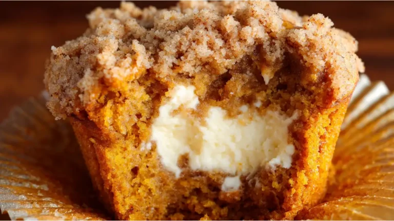 Moist Pumpkin Cream Cheese Muffins