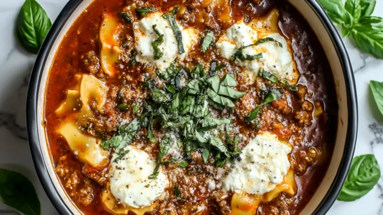 Crockpot Lasagna Soup