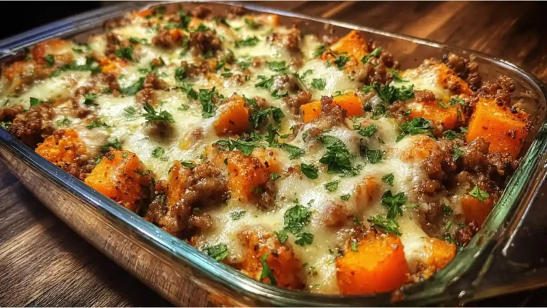 Ground Turkey Sweet Potato Bake