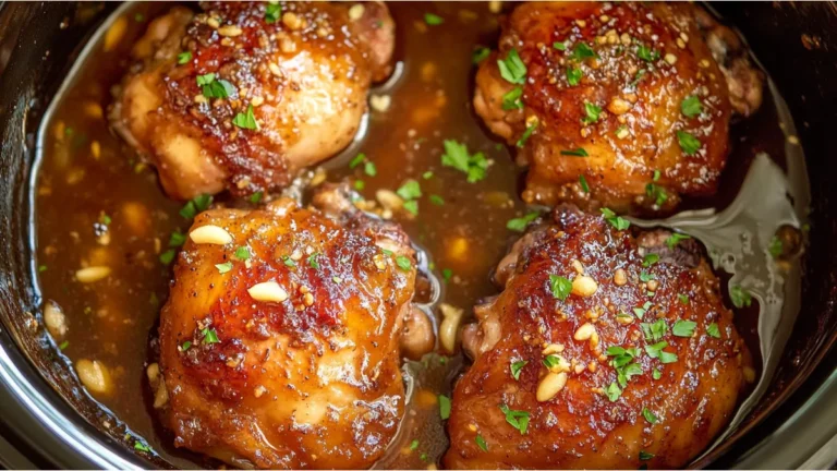 Slow Cooker Brown Sugar Garlic Chicken