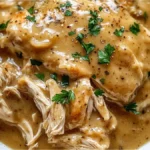 Crockpot Chicken and Creamy Gravy