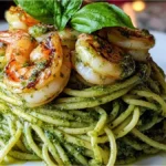 grilled shrimp pesto pasta