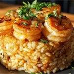 shrimp fried rice stack