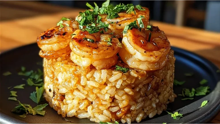 shrimp fried rice stack