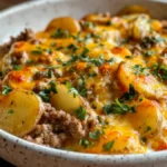 Cheesy Ground Beef & Potato Casserole