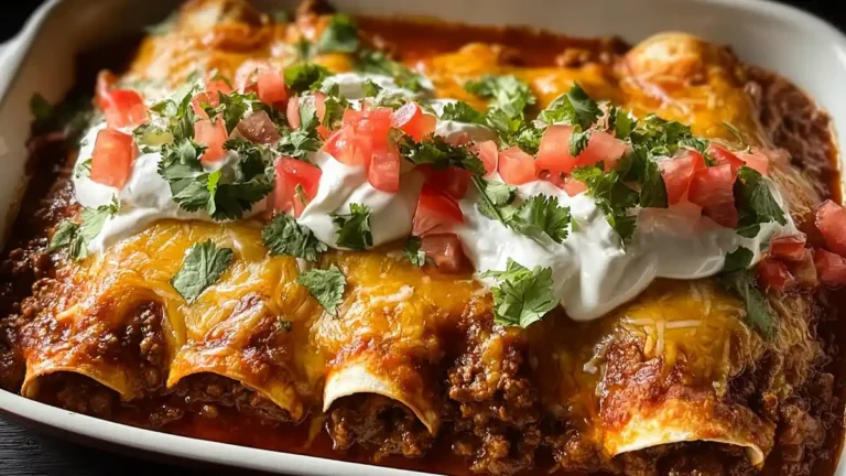Easy Ground Beef Enchiladas