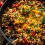 Ground Beef and Rice Skillet