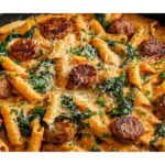 Creamy Cajun Sausage Pasta