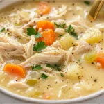 Healthy Chicken Pot Pie Soup