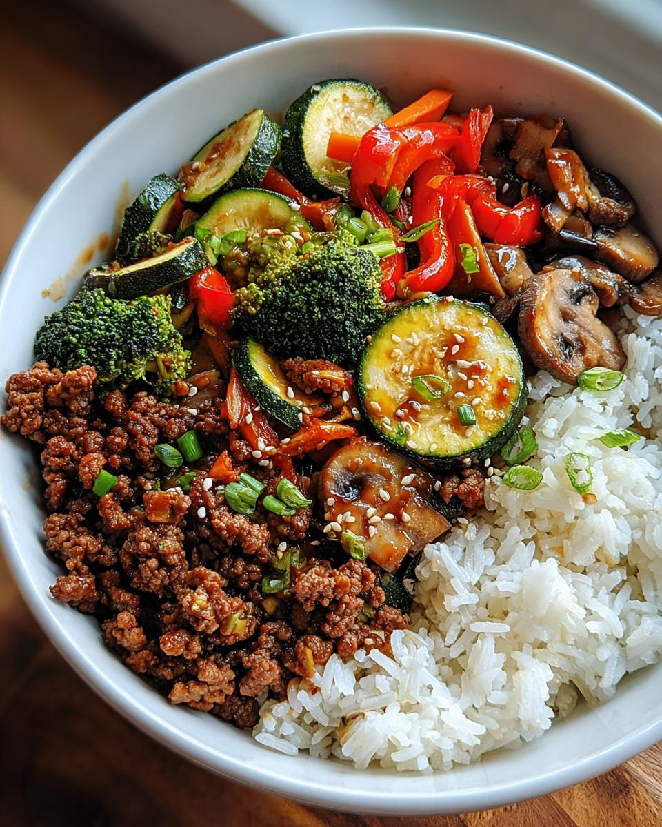 Beef Veggie Rice Bowl - detail 1
