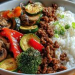 Beef Veggie Rice Bowl