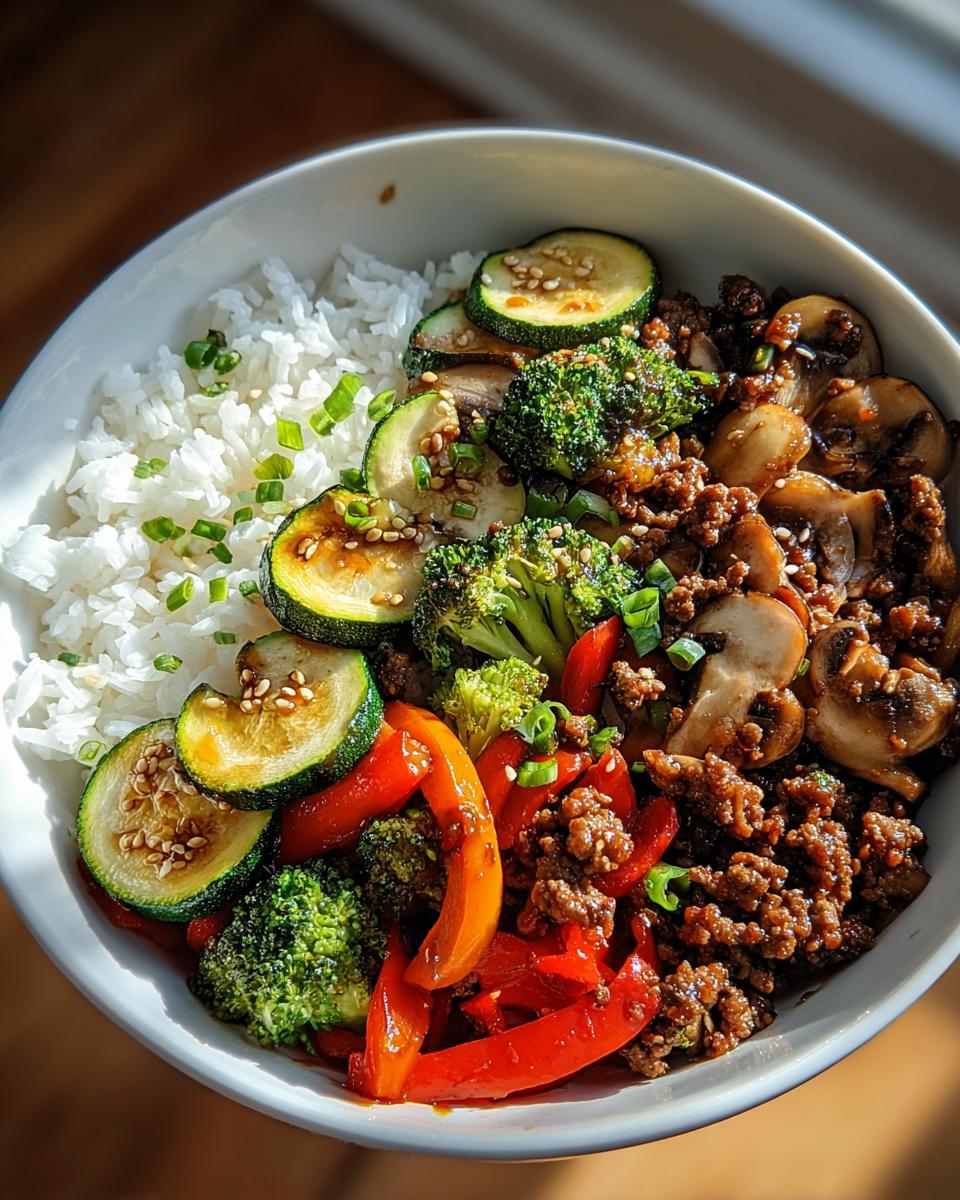 Beef Veggie Rice Bowl - detail 2
