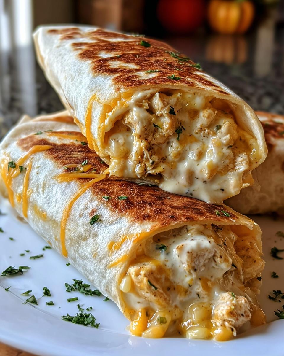 Cheesy Garlic Chicken Wraps - detail 1