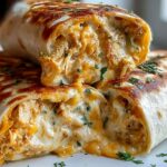 Cheesy Garlic Chicken Wraps