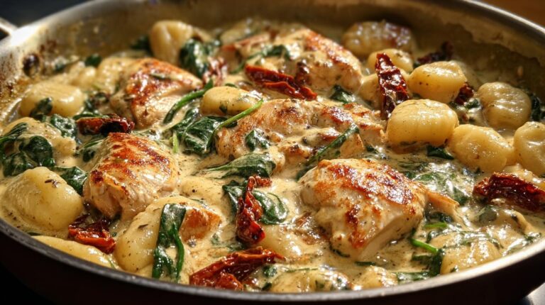 Creamy Chicken Gnocchi Skillet