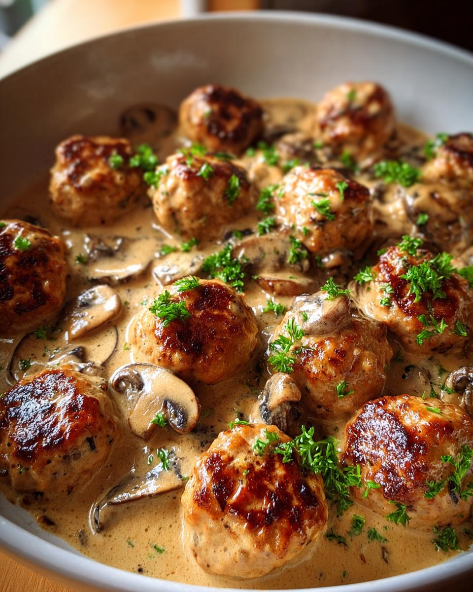 Creamy Chicken Meatballs - detail 1