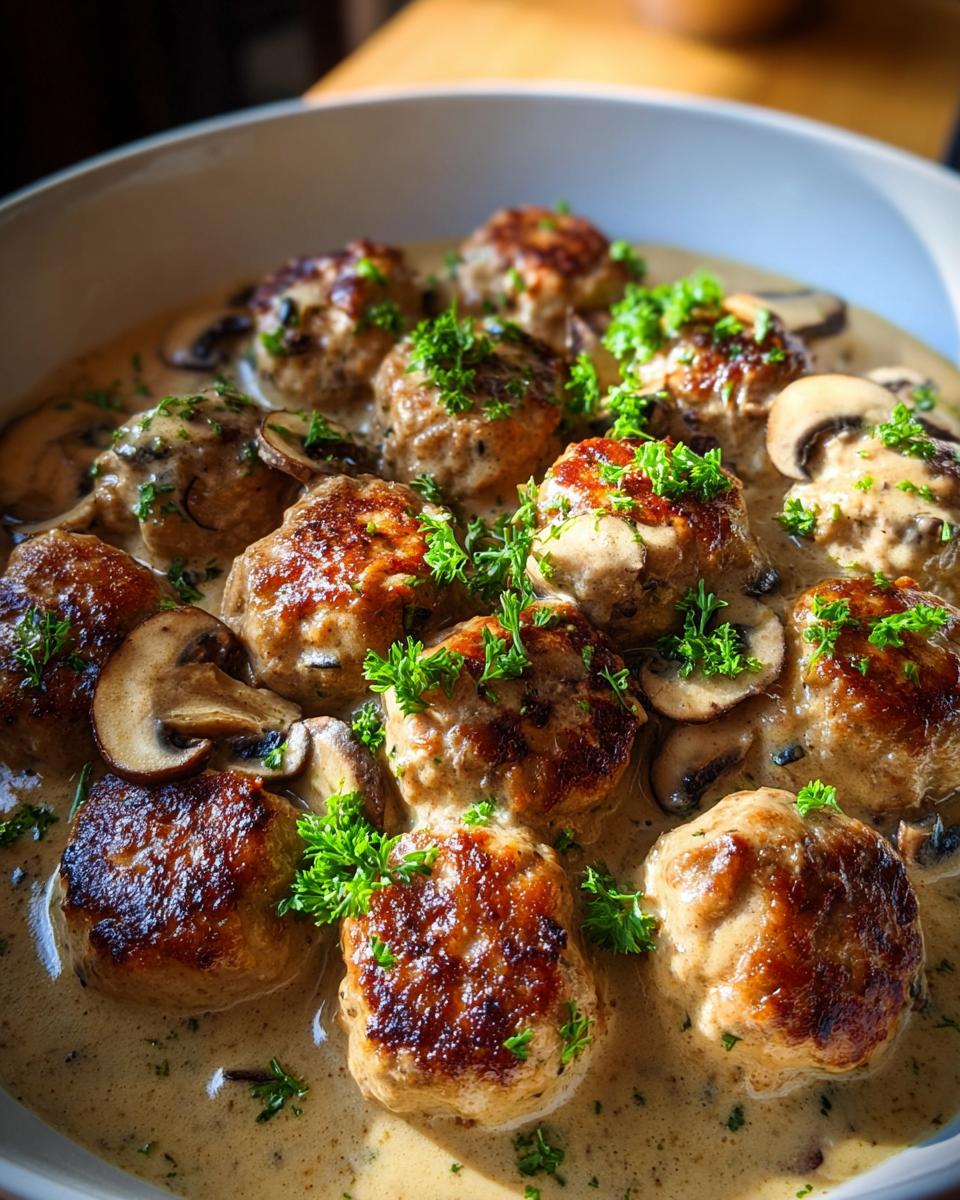 Creamy Chicken Meatballs - detail 2