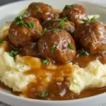 Slow Cooker Salisbury Steak Meatballs