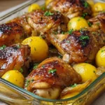 Oven-Baked Chicken Thighs & Potatoes