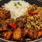 Crispy Honey Garlic Chicken Bowl