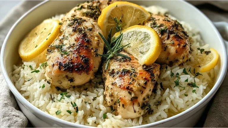 Slow Cooker Lemon Herb Chicken & Rice (Ultra-Tender & Irresistibly Fresh)