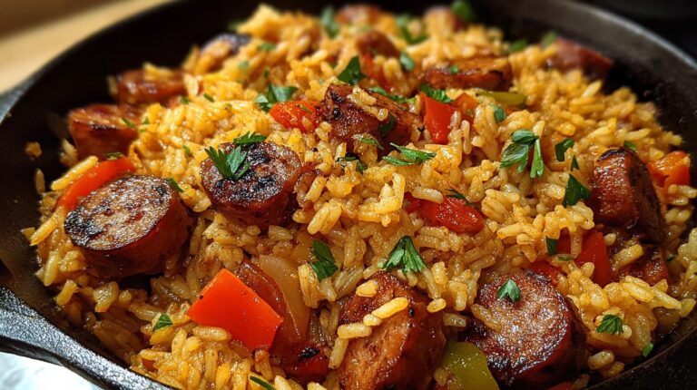 Cajun Sausage Rice Skillet