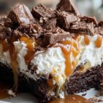 Candy Bar Poke Cake
