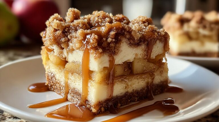 Caramel Apple Cheesecake Bars