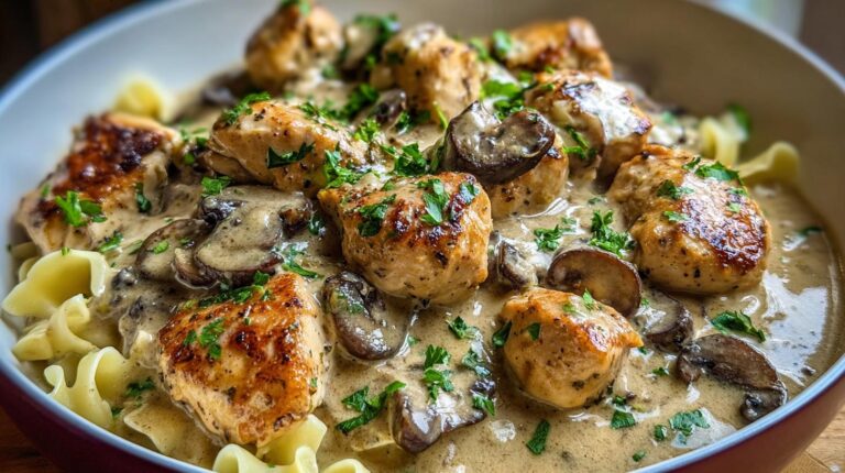 Chicken Mushroom Stroganoff