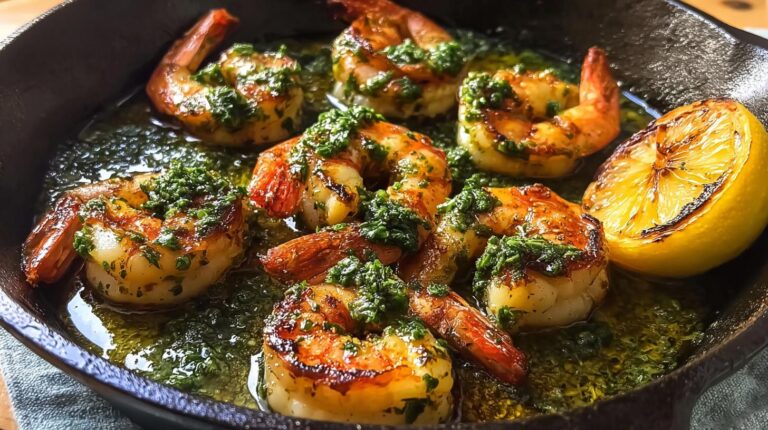 Chimichurri Shrimp Skillet