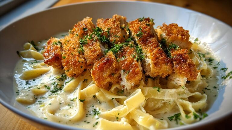Crispy Chicken Alfredo