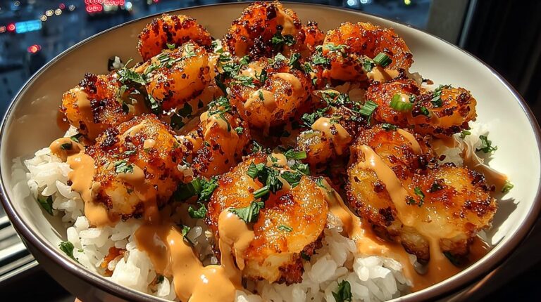 Crispy Shrimp Rice Bowl