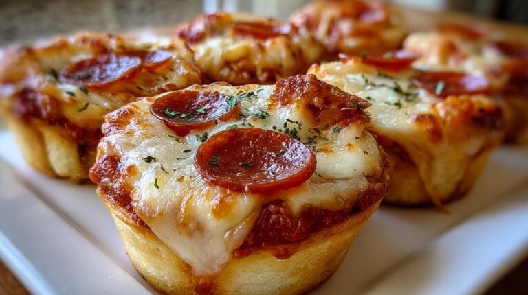 Deep Dish Crescent Roll Pizzas