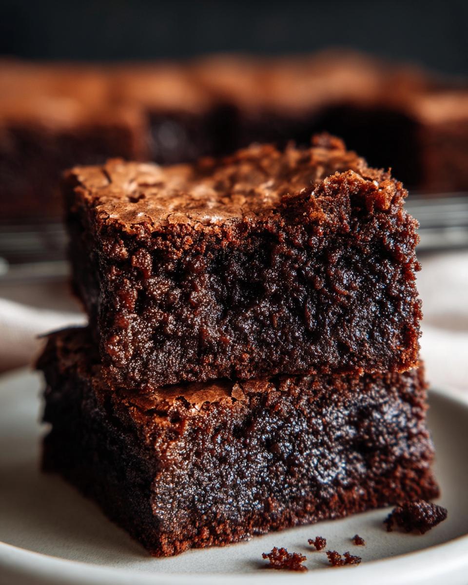 Fudgy Homemade Brownies - detail 2