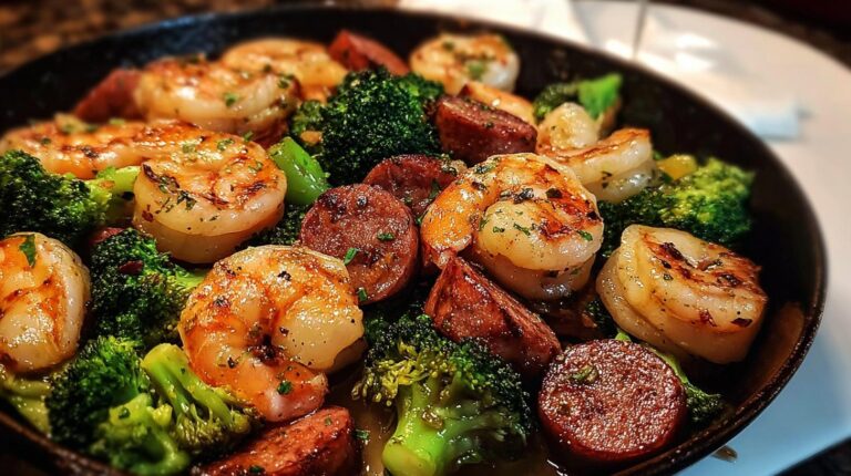 Garlic Butter Shrimp and Sausage
