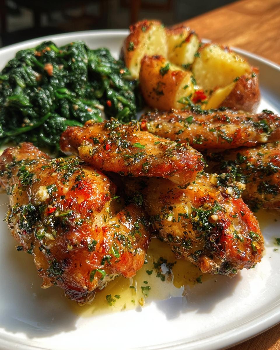 Garlic Herb Chicken Wings - detail 2