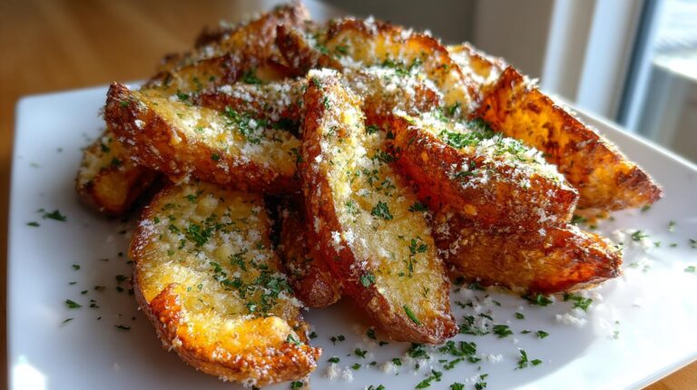 Garlic Parmesan Potato Wedges