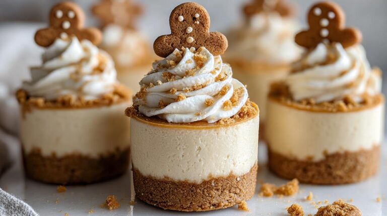Gingerbread Cheesecake Cups