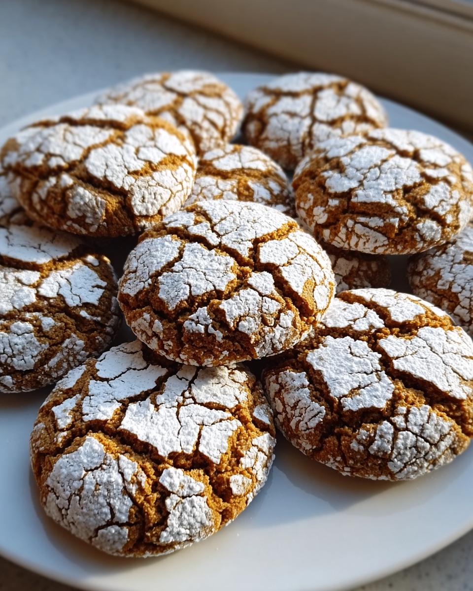 Gingerbread Crinkle Cookies - detail 1