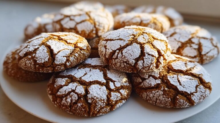 Gingerbread Crinkle Cookies