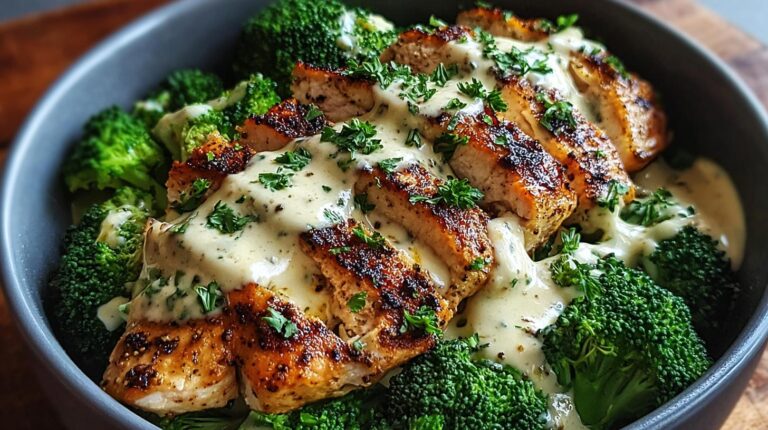 Grilled Chicken Broccoli Bowl