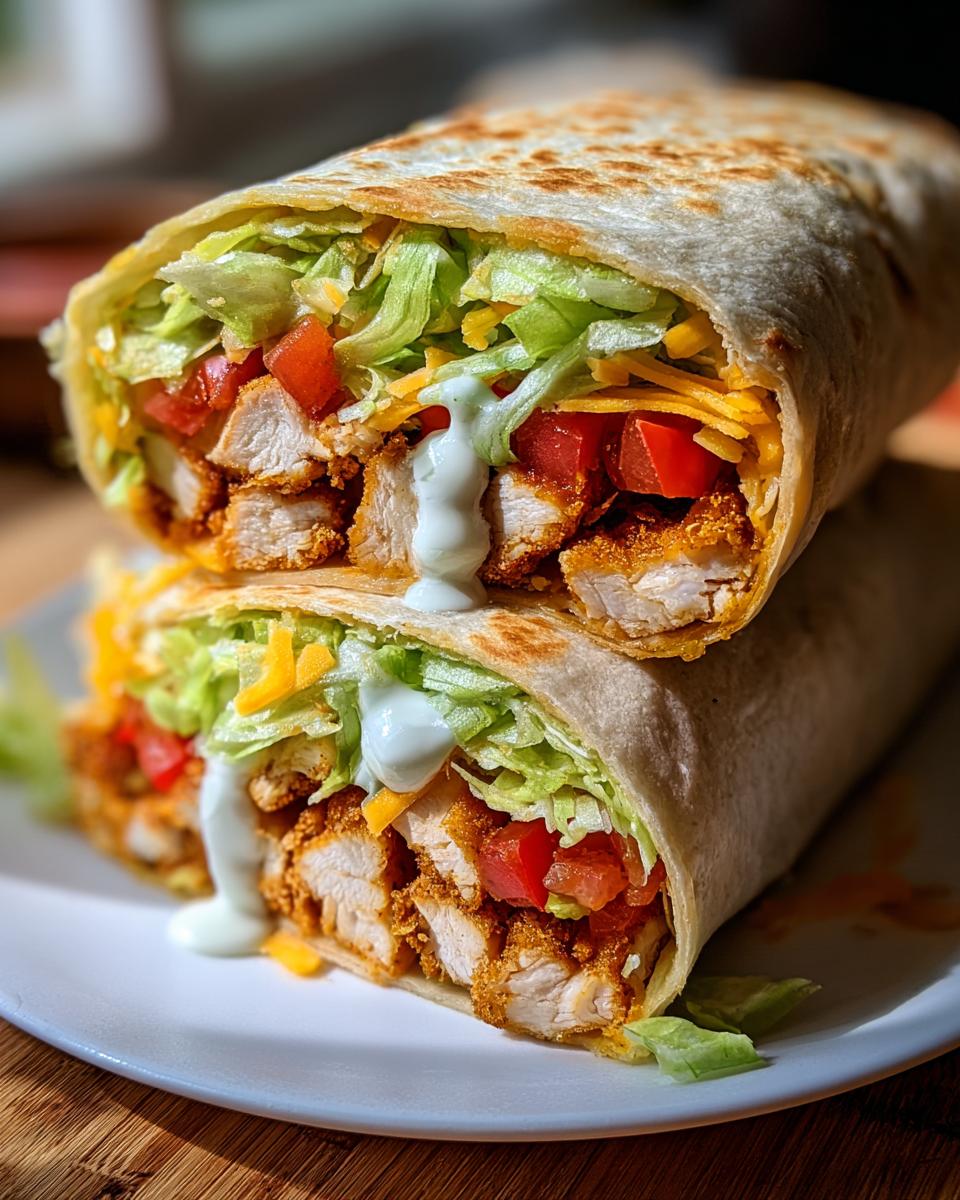 Healthy Chicken Crunch Wrap - detail 1