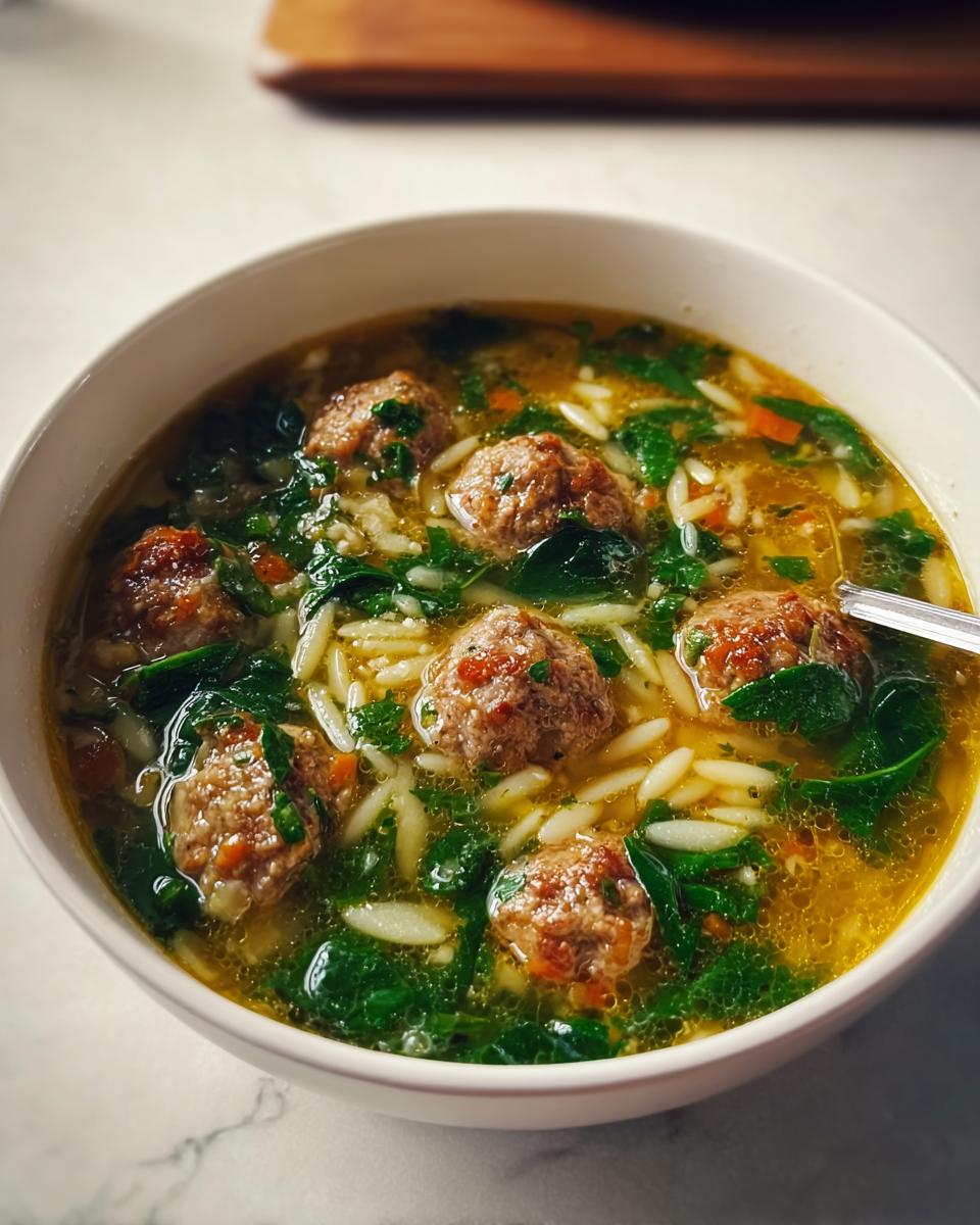 Italian Wedding Soup with Orzo - detail 1