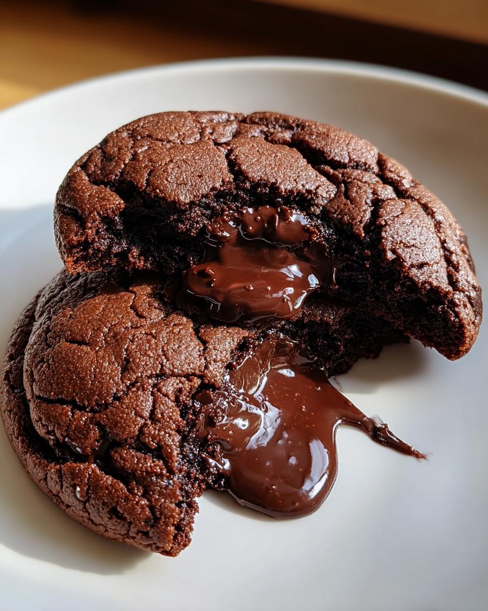 Molten Double Chocolate Cookies - detail 1