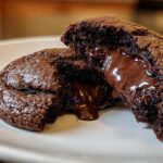 Molten Double Chocolate Cookies