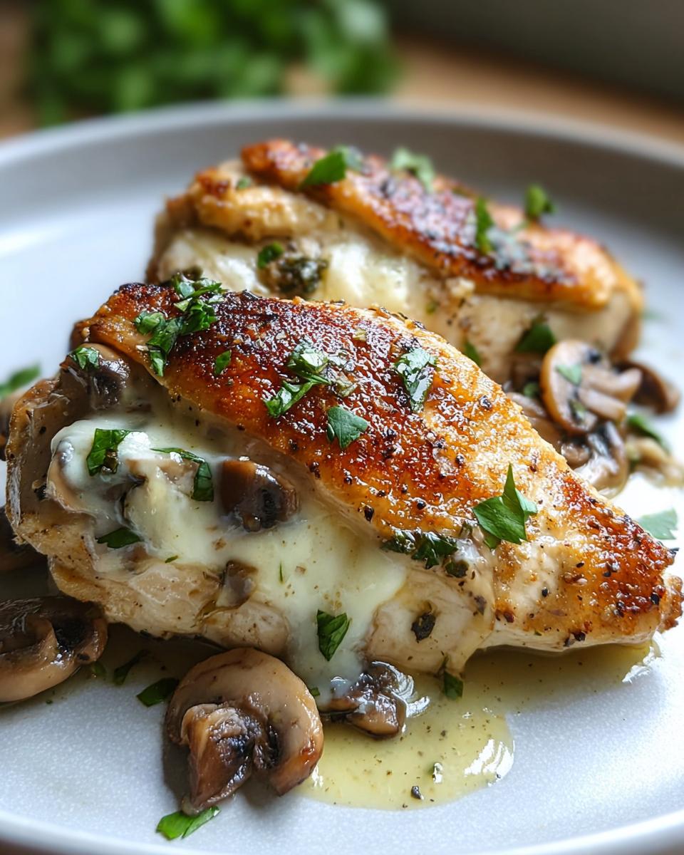 Mushroom Stuffed Chicken - detail 1