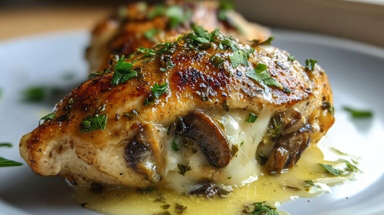 Mushroom Stuffed Chicken